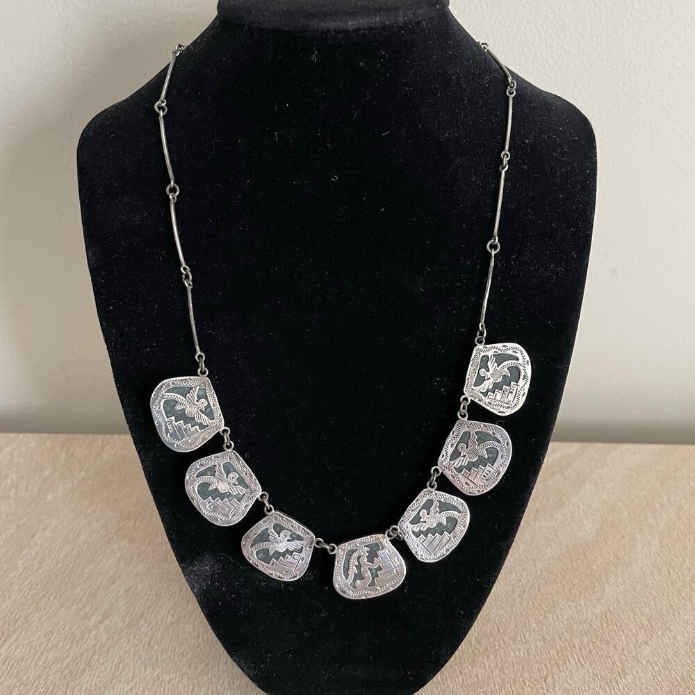 Zandra Lorena Sajbin Sterling Silver Jade Necklace